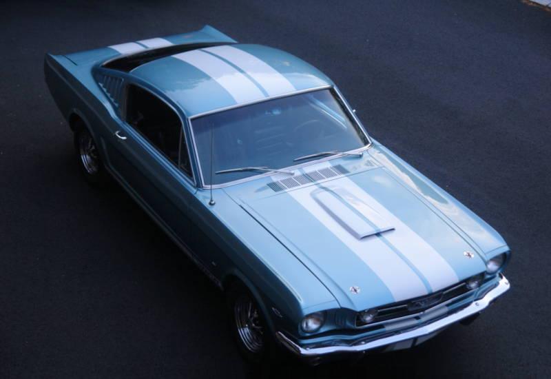 Tahoe Turquoise 66 Mustang GT Fastback
