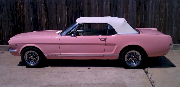 Playboy Pink 1964 Mustang Convertible