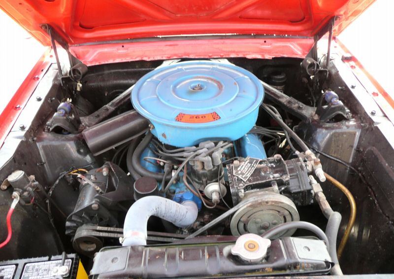 64 Mustang F-code 164hp 260ci V8 engine
