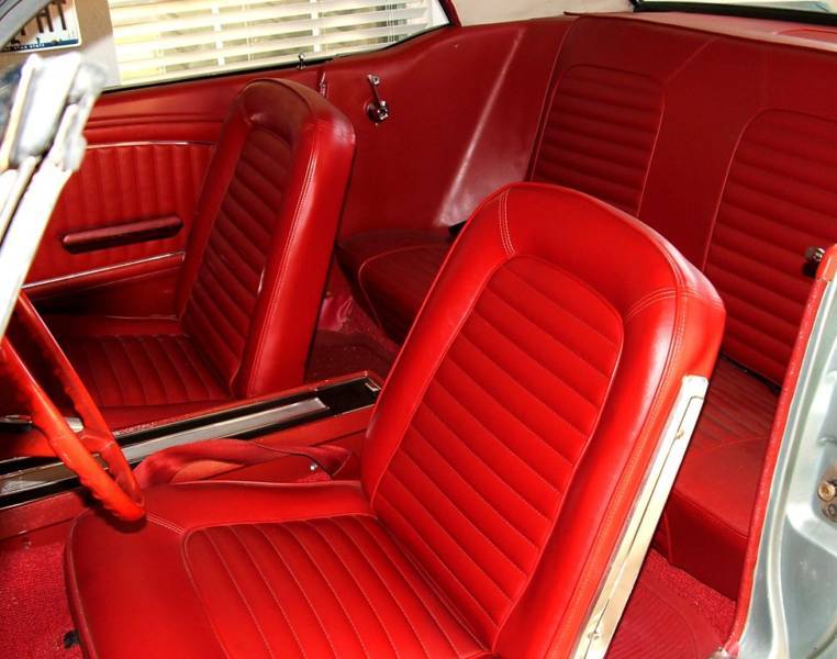 Red Interior 64 Mustang Hardtop