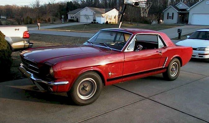 Red 1964 Mustang