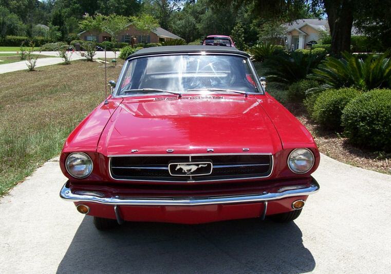 Ragoon Red 1965 Mustang Convertible