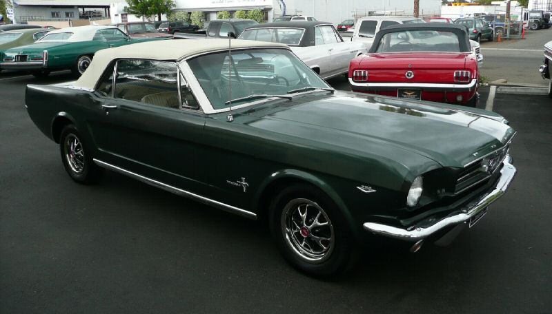 Ivy Green 1965 Mustang Convertible