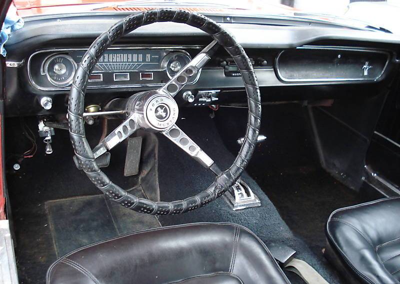 Black Interior 65 Mustang Hardtop