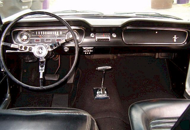 Black 65 Mustang Interior