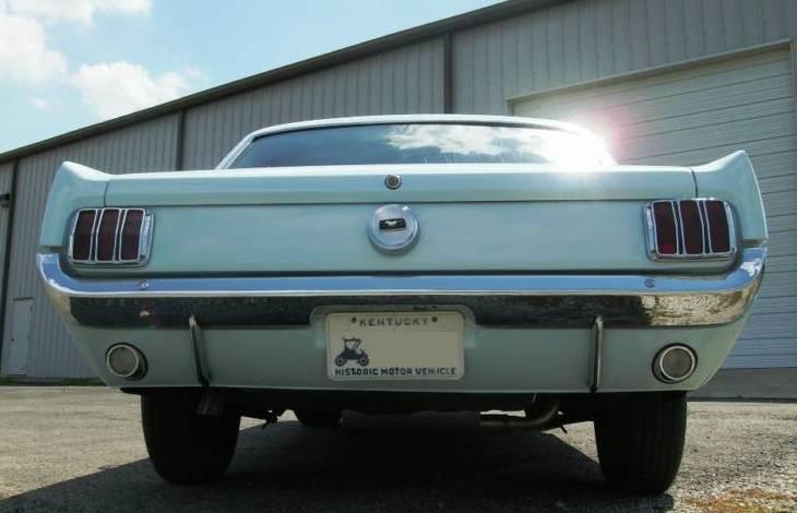 Arcadian Blue 65 Mustang Hardtop
