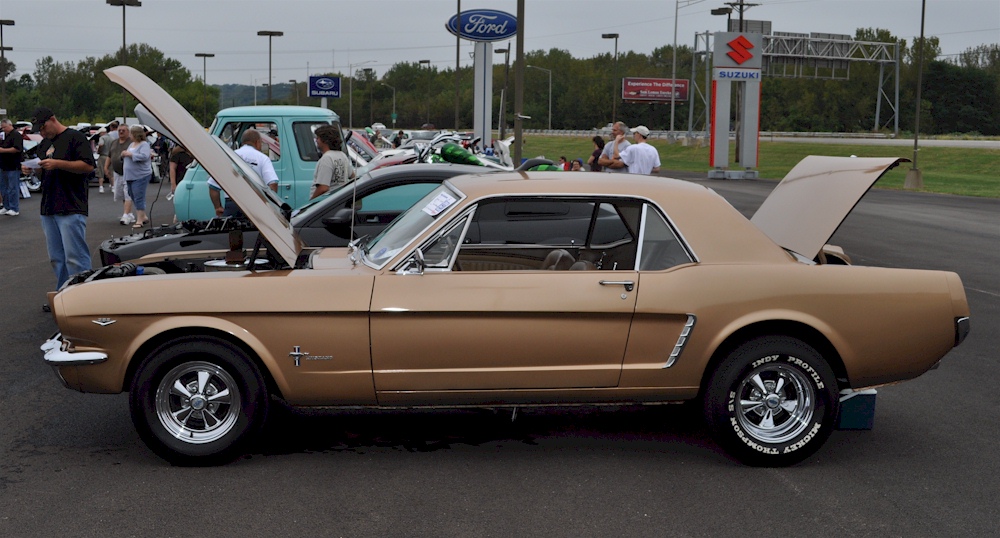 Gold 65 Mustang