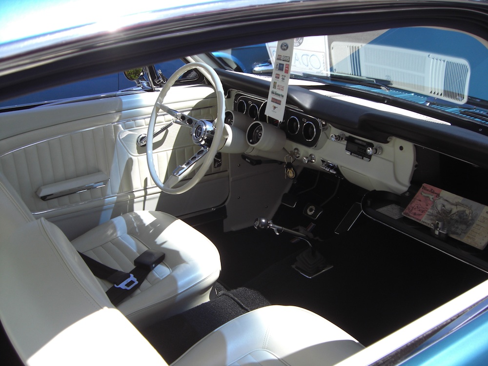 White Interior 1965 Mustang GT Fastback