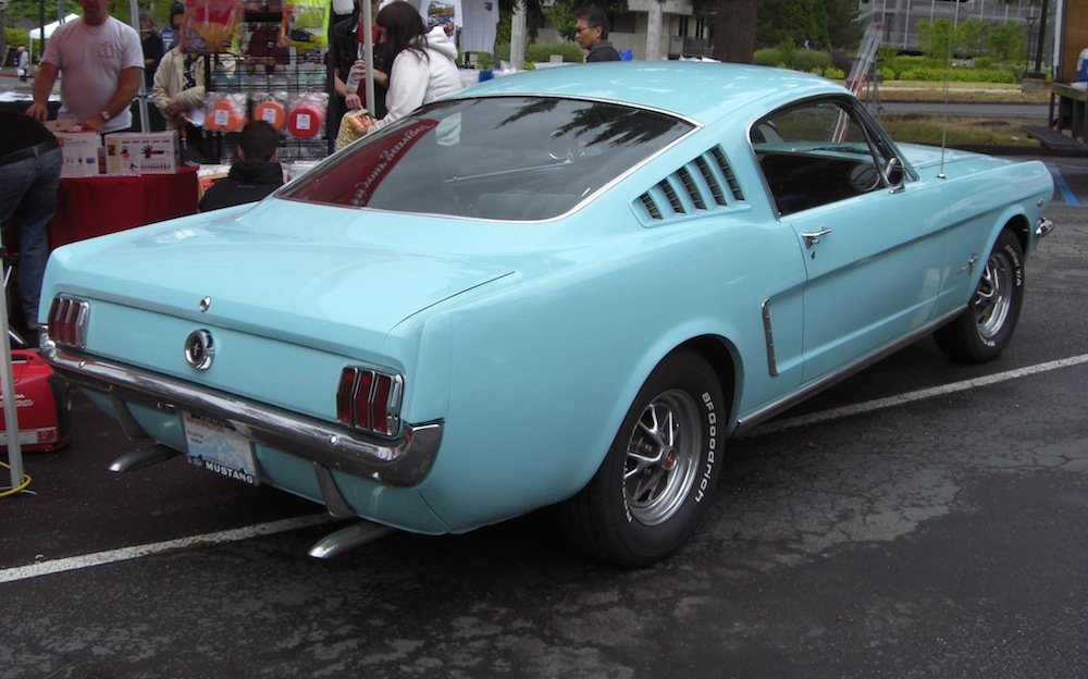 Tropical Turquoise 65 Mustang Fastback