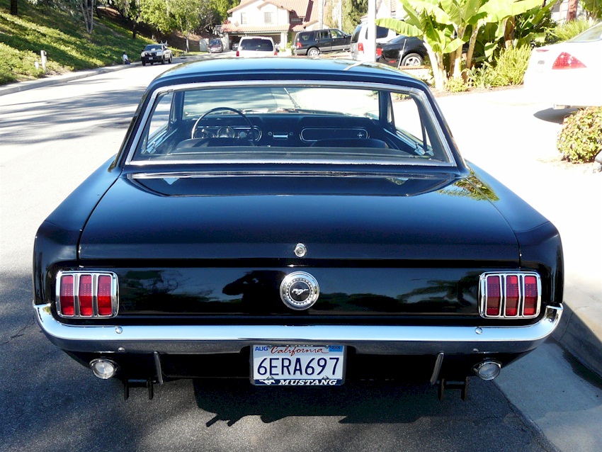 Black 1966 Mustang Interior