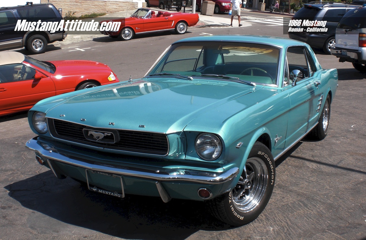 Tahoe Turquoise 1966 Mustang Fastback