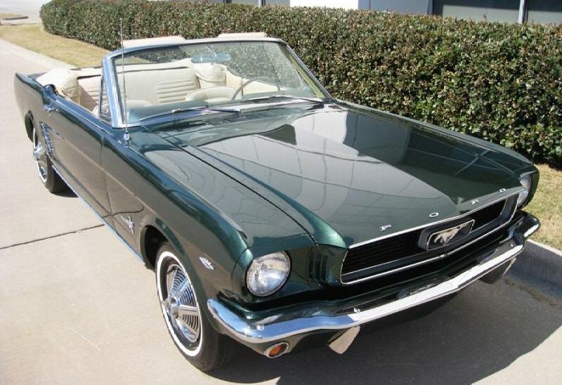 Ivy Green 1966 Mustang Convertible
