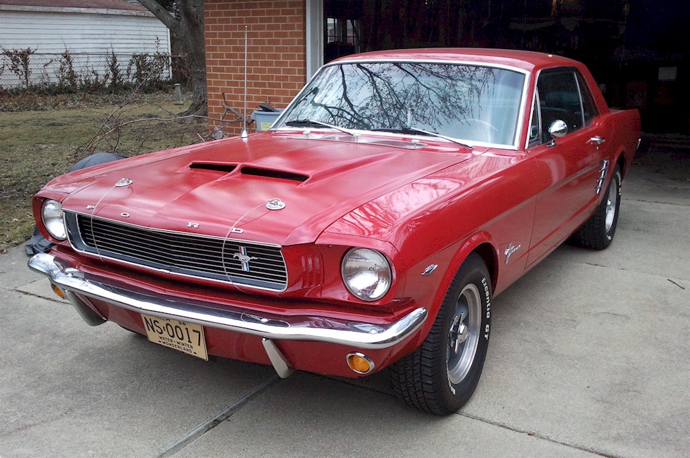 Candy Apple Red 1966 Mustang