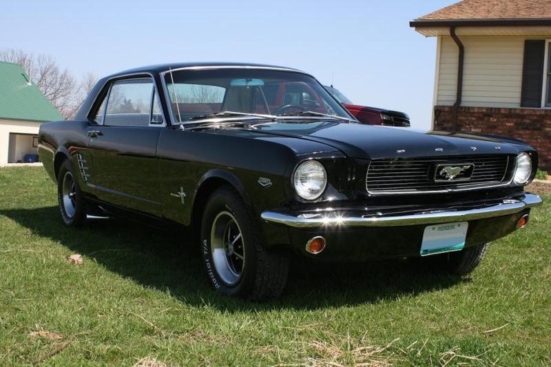 Raven Black 1966 Mustang Hardtop