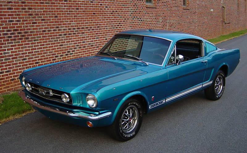 Blue 1966 Mustang GT Fastback