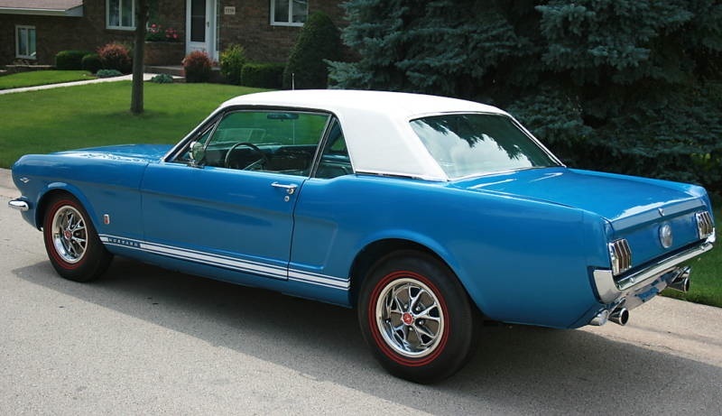 Sapphire Blue 1966 Mustang GT Hardtop