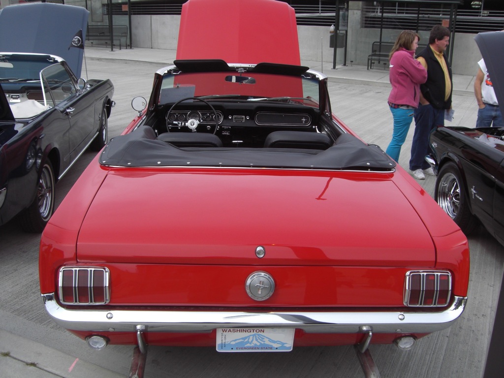 Candy Apple Red 66 Mustang Convertible