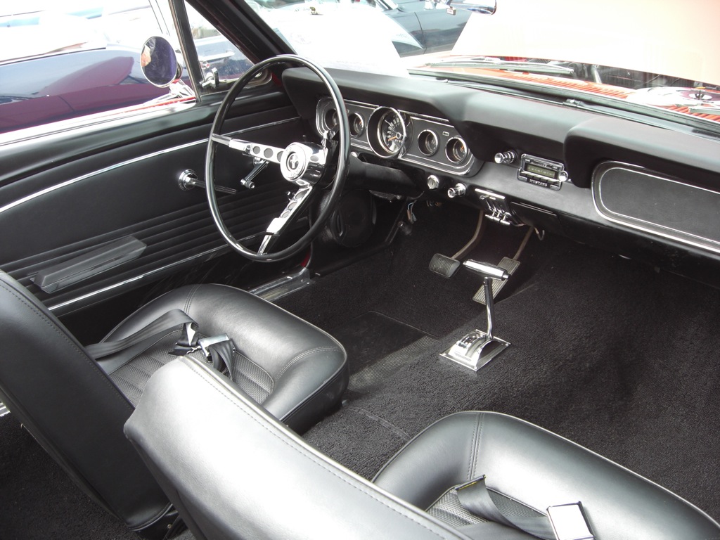 Black Interior 1966 Mustang Convertible
