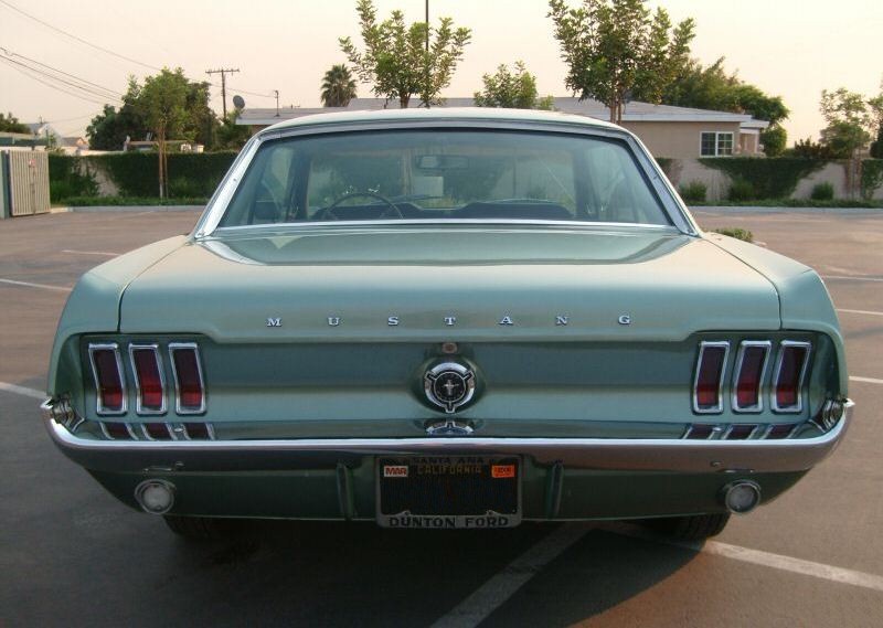 Lime Gold 1967 Mustang Hardtop