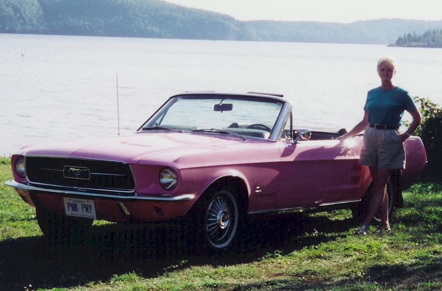 Pink 67 Mustang