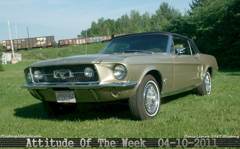 Sauterne Gold 1967 Mustang Convertible