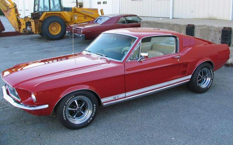 1967 Candy apple red ford mustang