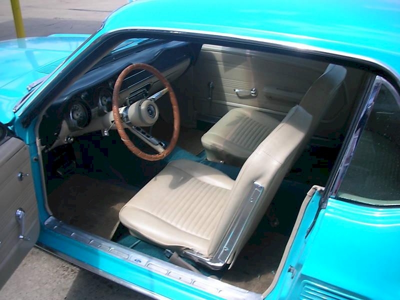 Tan Interior 1967 Mustang Hardtop