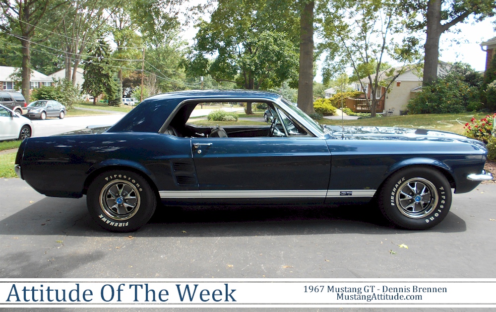 Nightmist Blue 1967 Mustang GT