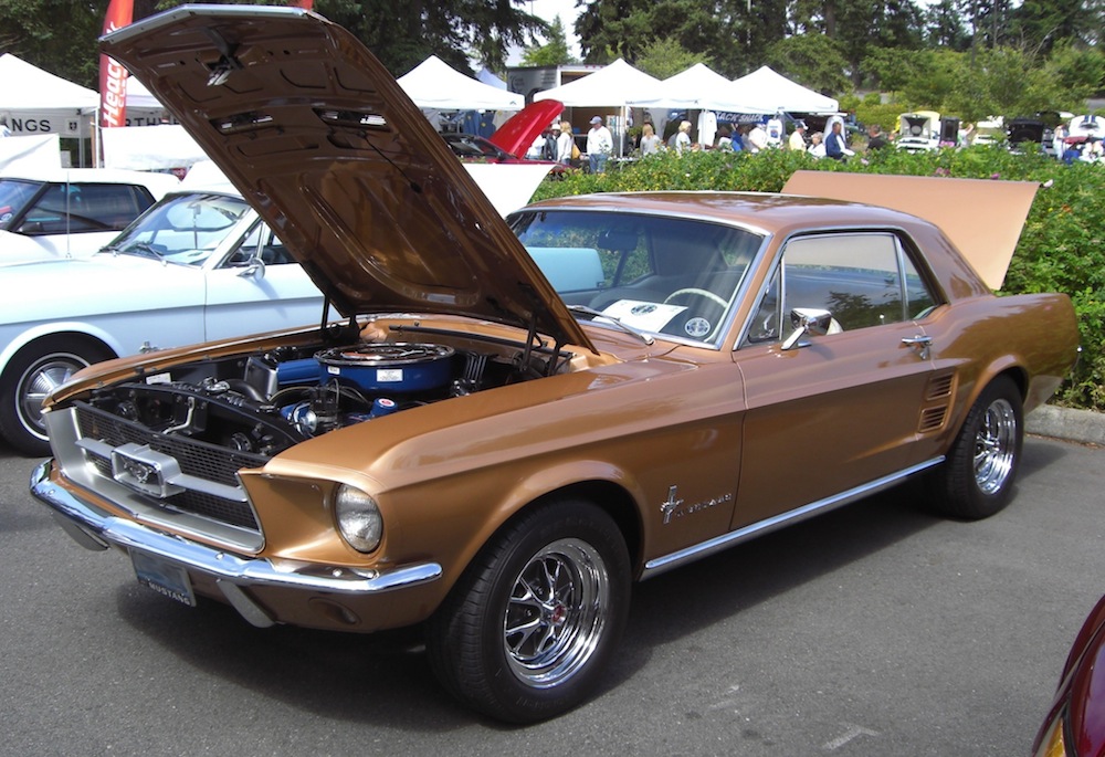 Burnt Amber 1967 Mustang hardtop