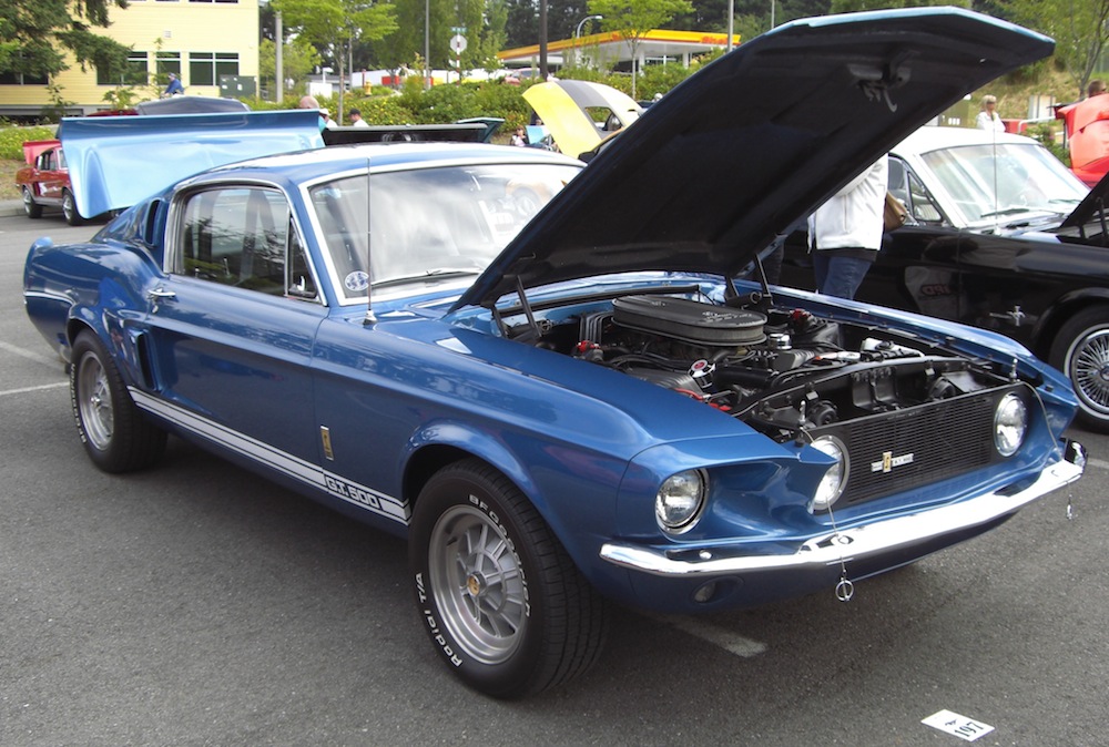 Acapulco Blue 1967 Mustang Shelby GT500 Fastback