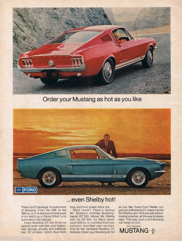 1967 Mustang GT-500 Ad