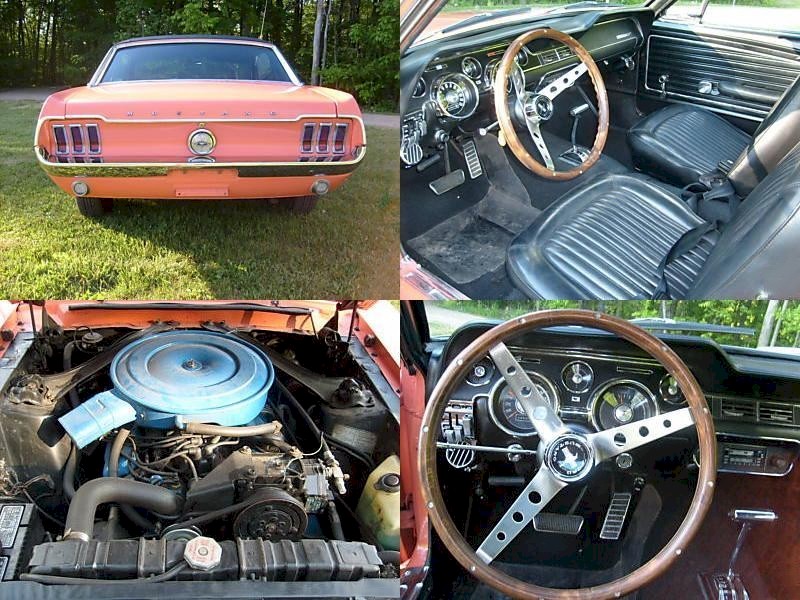Eastertime Coral 1968 April Color of the Month Mustang Hardtop