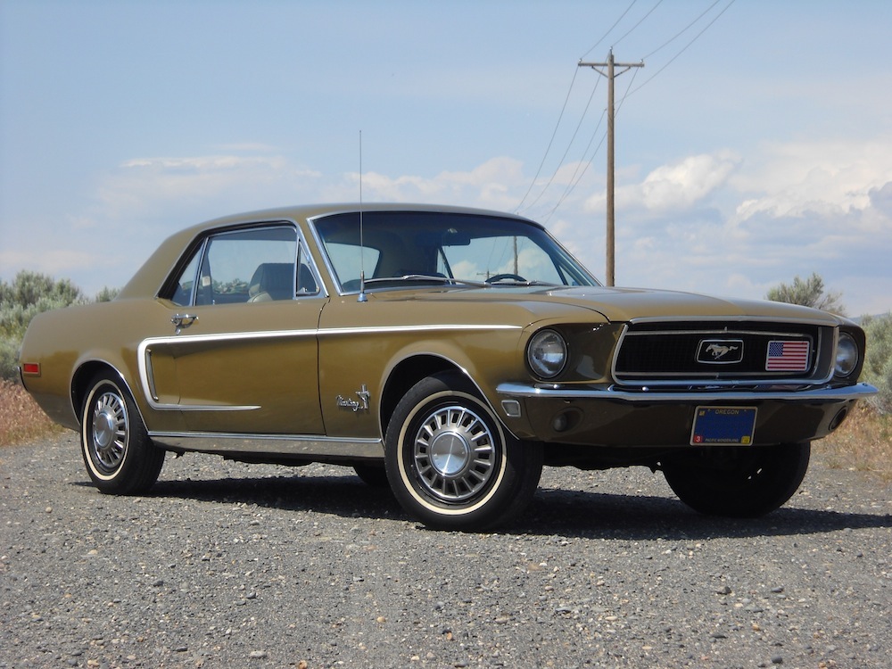 Restored Olive Green 1968 Rainbow of Colors Promotional Mustang Hardtop