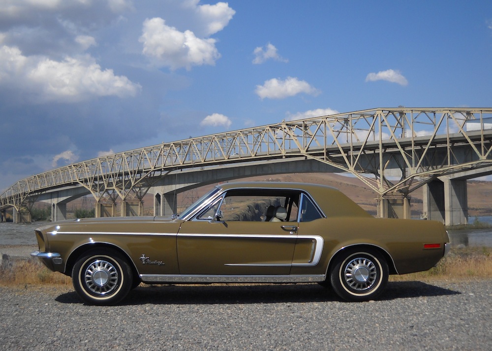 Olive Green 1968 Rainbow of Colors Promotional Mustang Hardtop