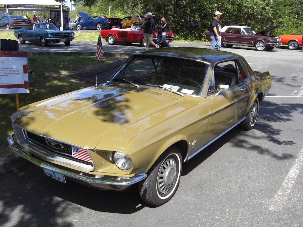 Olive Green 1968 Rainbow of Colors Promotional Mustang Hardtop