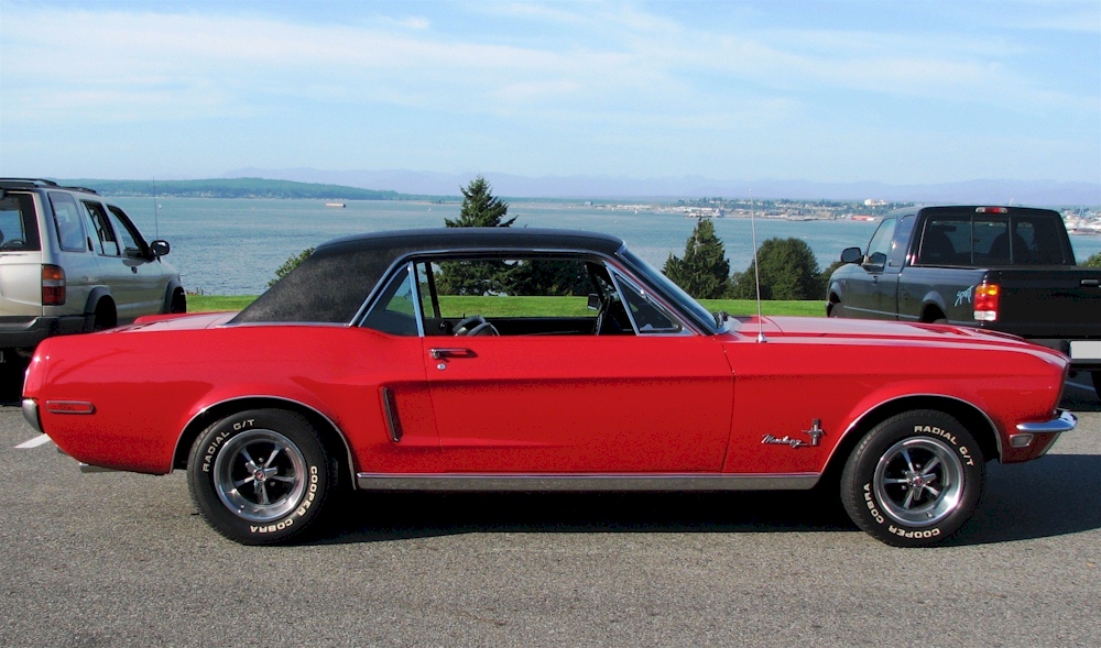 Red 68 Mustang