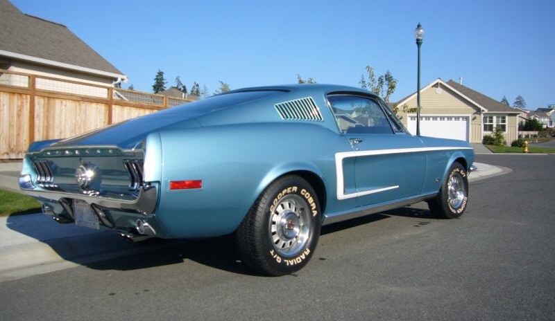 1968 Acapulco Blue Mustang GT