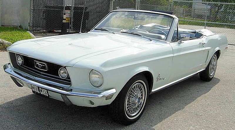 Diamond Blue 1968 Mustang Convertible