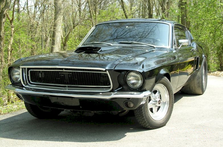 Black 68 Mustang