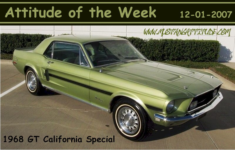 Lime Gold 1968 Mustang GT/CS
