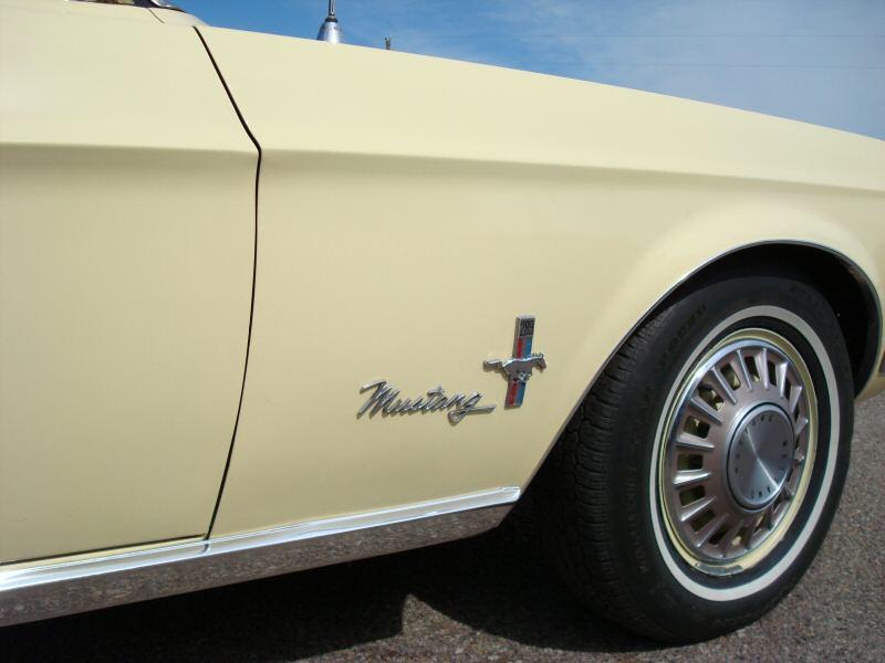 Meadowlark Yellow 1968 Mustang Hardtop