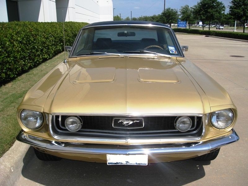 Sunlit Gold 1968 Mustang Hardtop