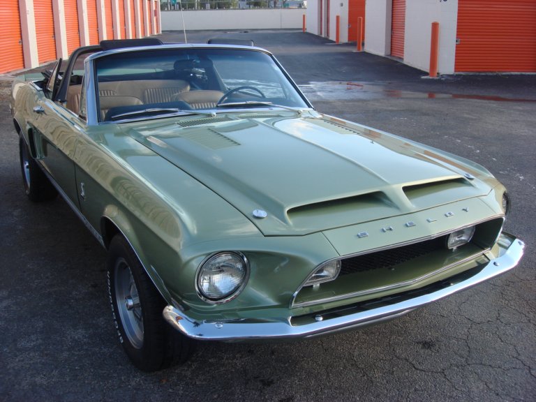 Lime Green 68 Shelby GT500 Convertible