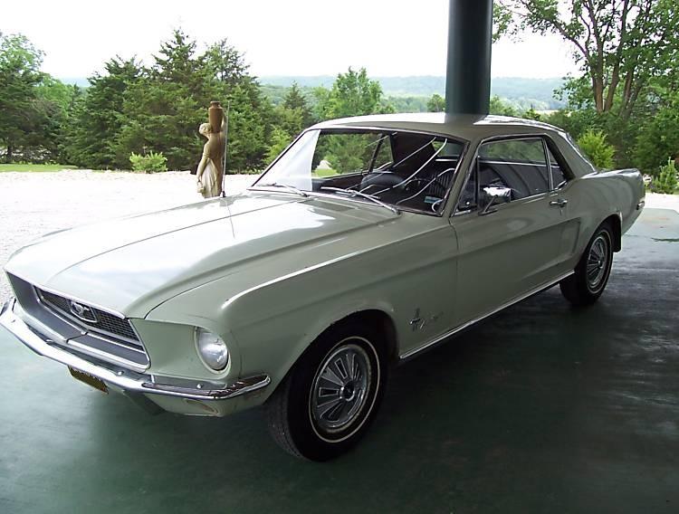 Seafoam Green 68 Mustang Hardtop