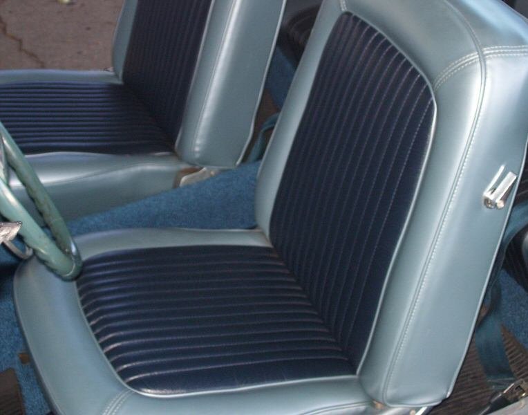 Blue Interior 1968 Mustang GT/CS Hardtop