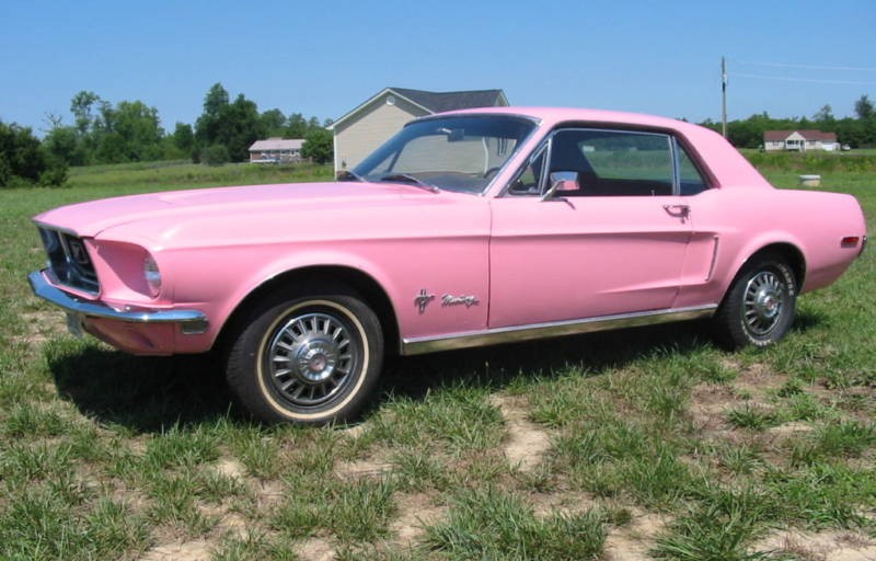Pink 65 Mustang