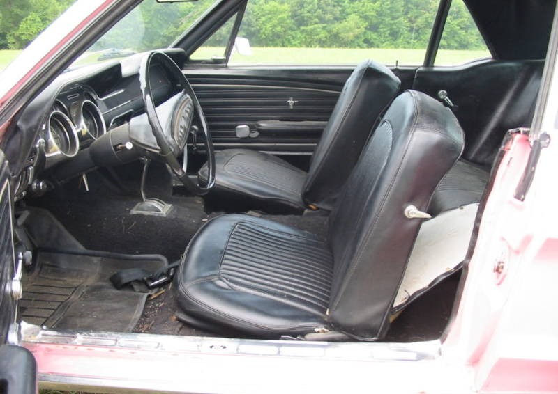 Black Interior 1968 Sprint 200 A Mustang Hardtop