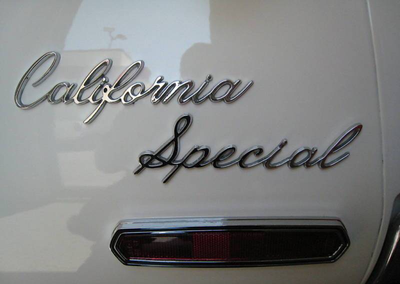 1968 California Special Rear Fender Lettering / Badge
