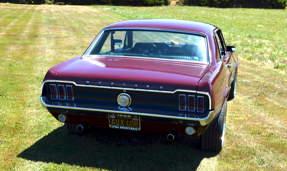 Royal Maroon 1968 Mustang