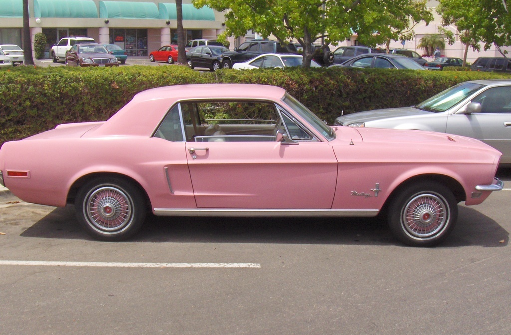 Passionate Pink (Hot Pink) Color of the Month 68 Mustang Hardtop